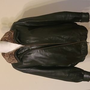 Beautiful black bomber jacket